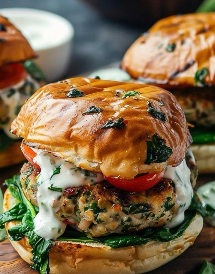chicken-burger-veggies