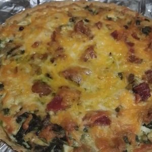 Spinach Bacon Cheese Quiche