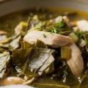 Collard Green Soup with Chicken
