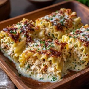 Lasagna wrap with chicken or ground beef (White Sauce)