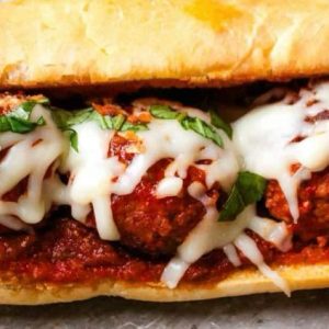 Loaded Meatball Sandwich