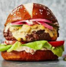 Pretzel Cheeseburger (Loaded Cheeseburger)