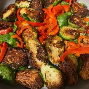 Stir Fry Vegetables with Brussels Sprouts